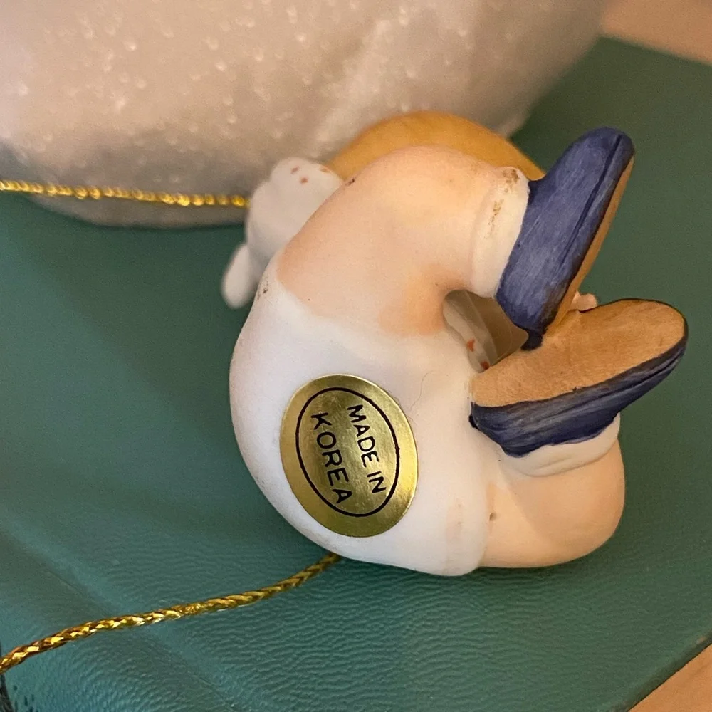 NEW VINTAGE Enesco Bisque “Baby Boy” Ornament
